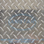 Embossed aluminum sheet for fire trucks