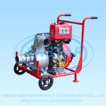 Portable gasoline engine water pump